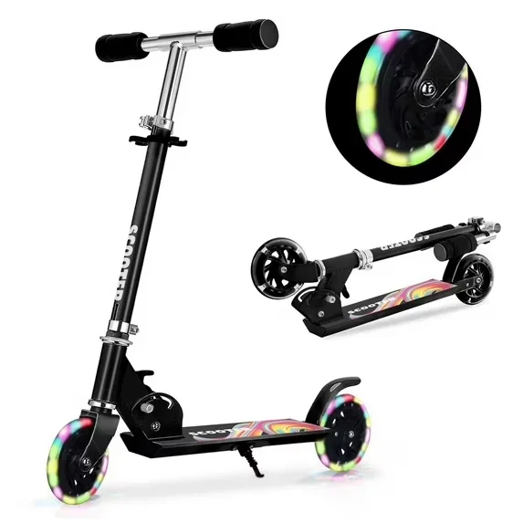 Everdaily Essentials Scooter Toys for Kids Ages 6-12/3-5, Christmas Birthday Gifts for Girls Boys, Easy Folding Kids Scooter with 3 Levels Adjustable Handleba 3415
