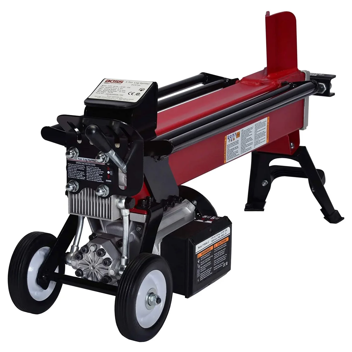 Boss Industrial 5 Ton Lightweight Hydraulic Electric Home Log Splitter 5029