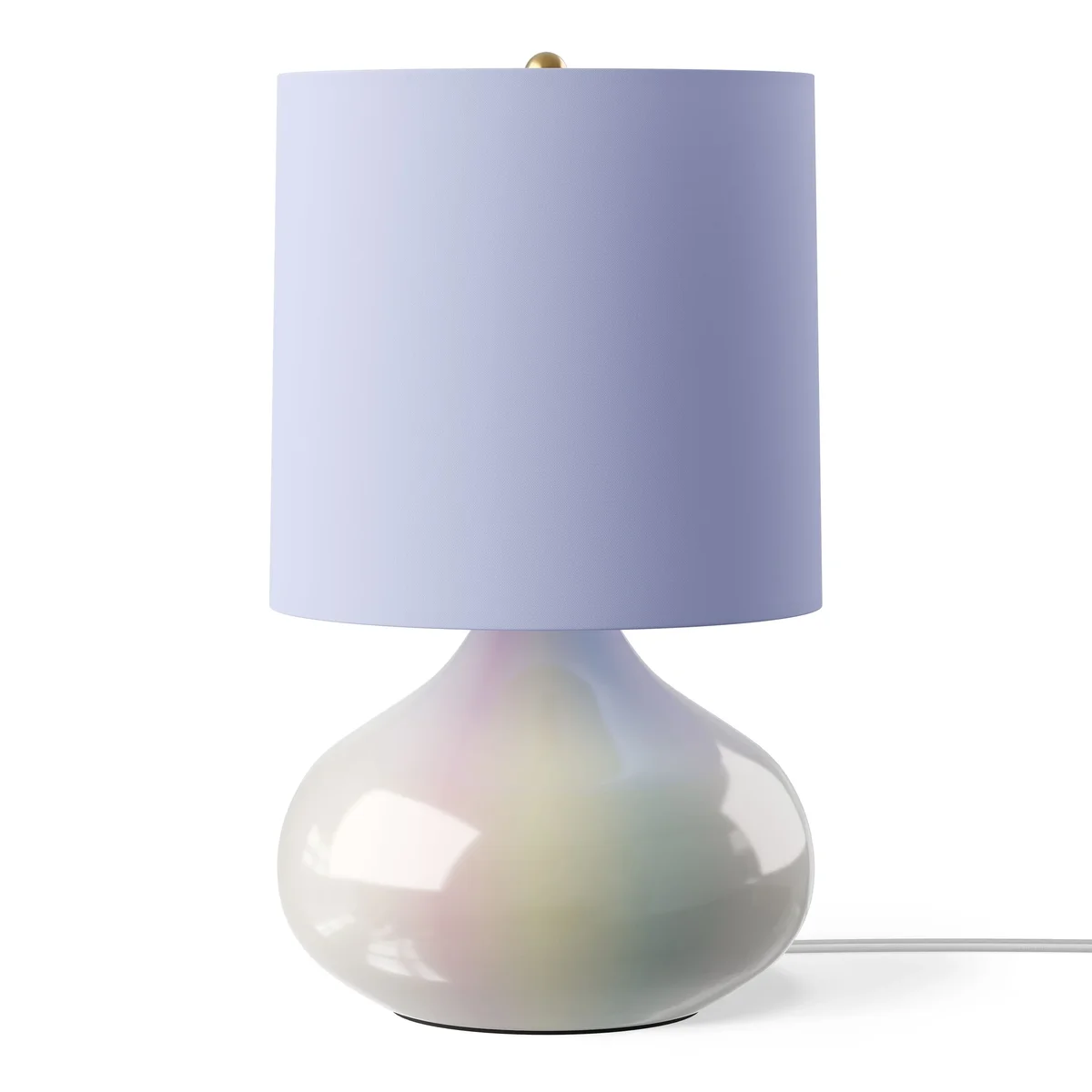 Mainstays Kids 14" Iridescent Table Lamp with Aqua Shade 7829