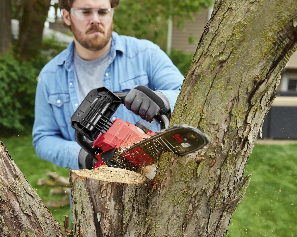 SKIL PWR CORE 40V 18-Inch Brushless Cordless Chainsaw, Battery Powered with Auto-Lubricating Chain, Electric Chainsaw with Tool-Less Chain Tensio 2623