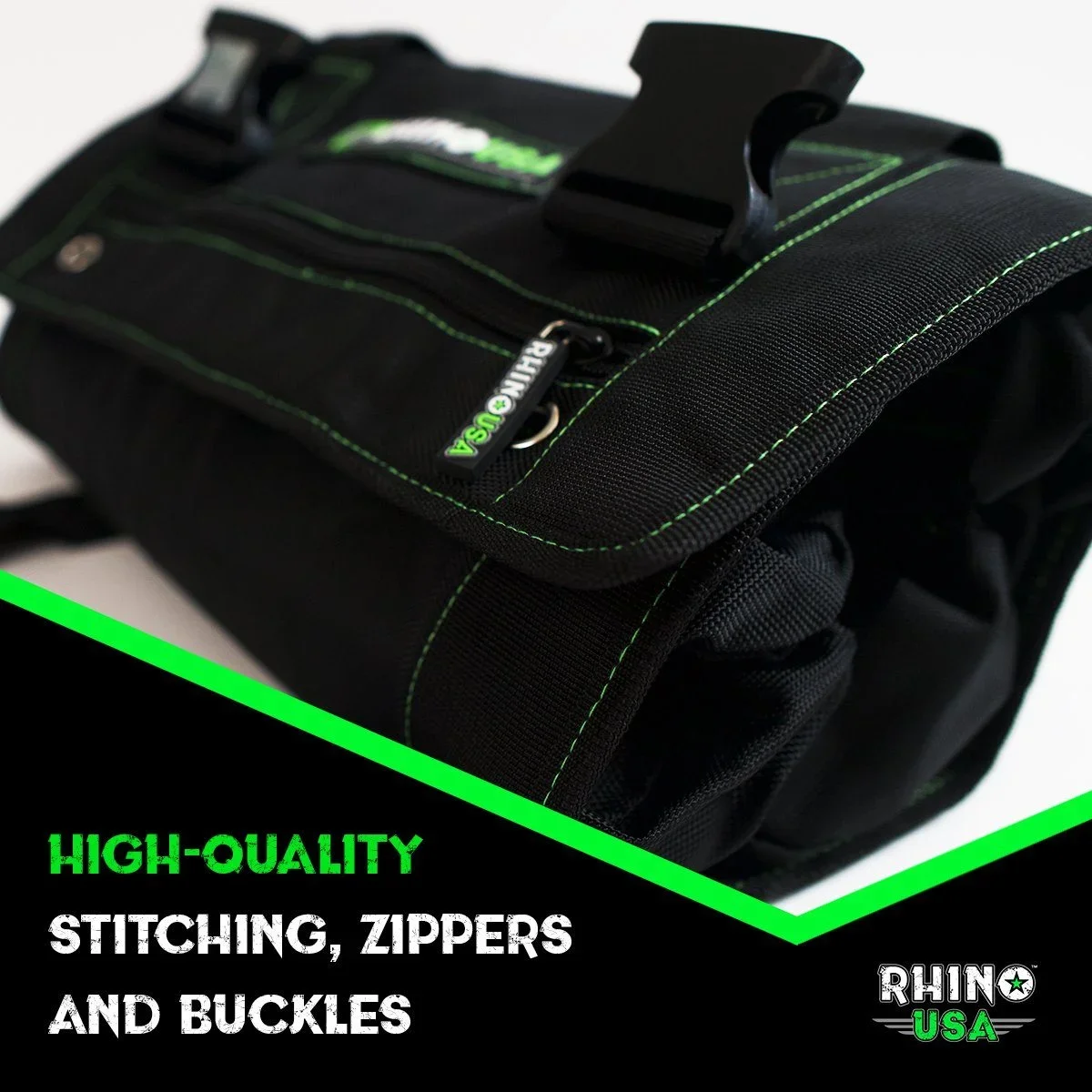Rhino USA Tool Bag Roll - Heavy Duty Canvas Organizer (Poly/Nylon) 1123