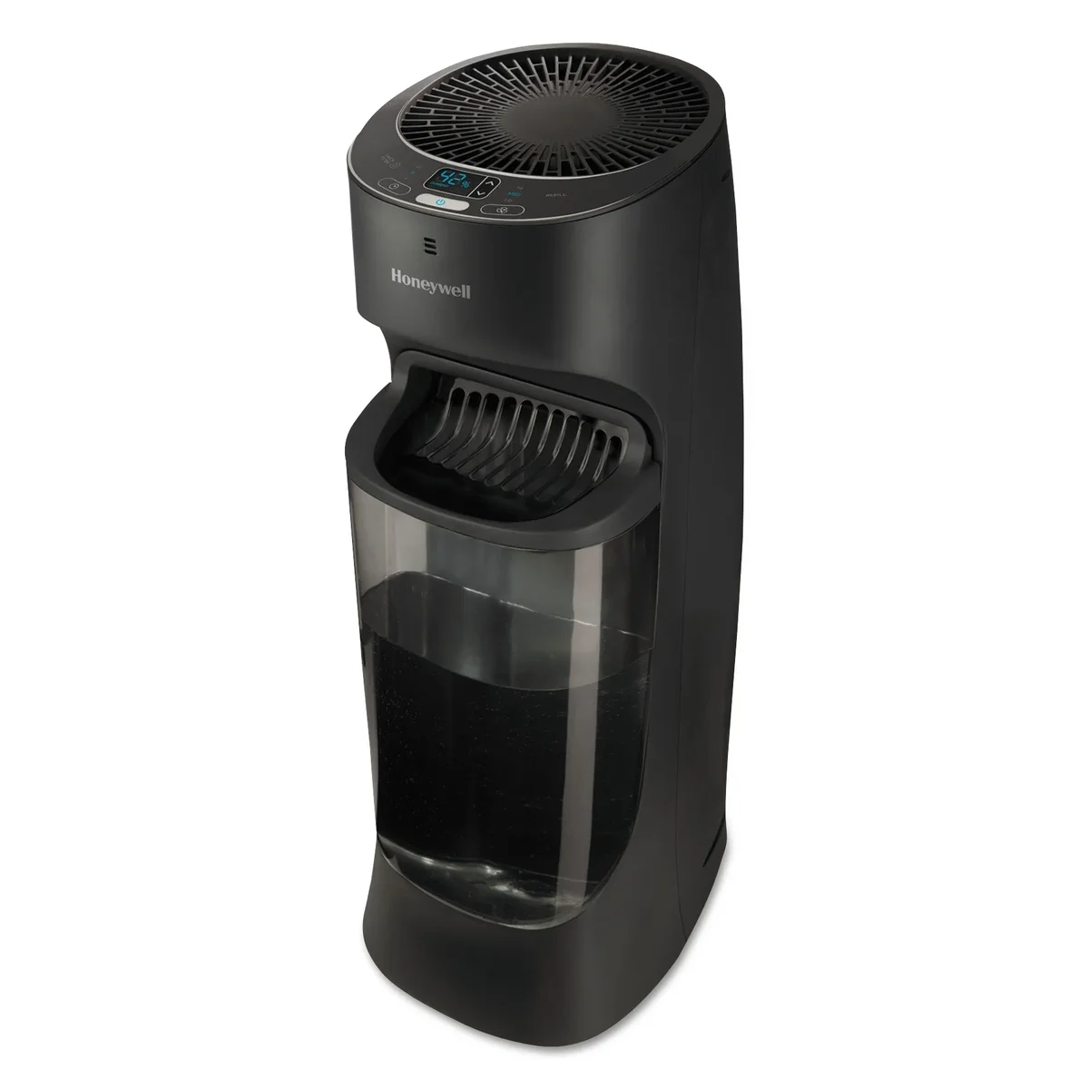 Honeywell (Open Box) Honeywell Top Fill Tower Cool Mist Humidifier, 1.7 Gal, 9.8 w x 8.7 D X 24.7 H, Black 9818