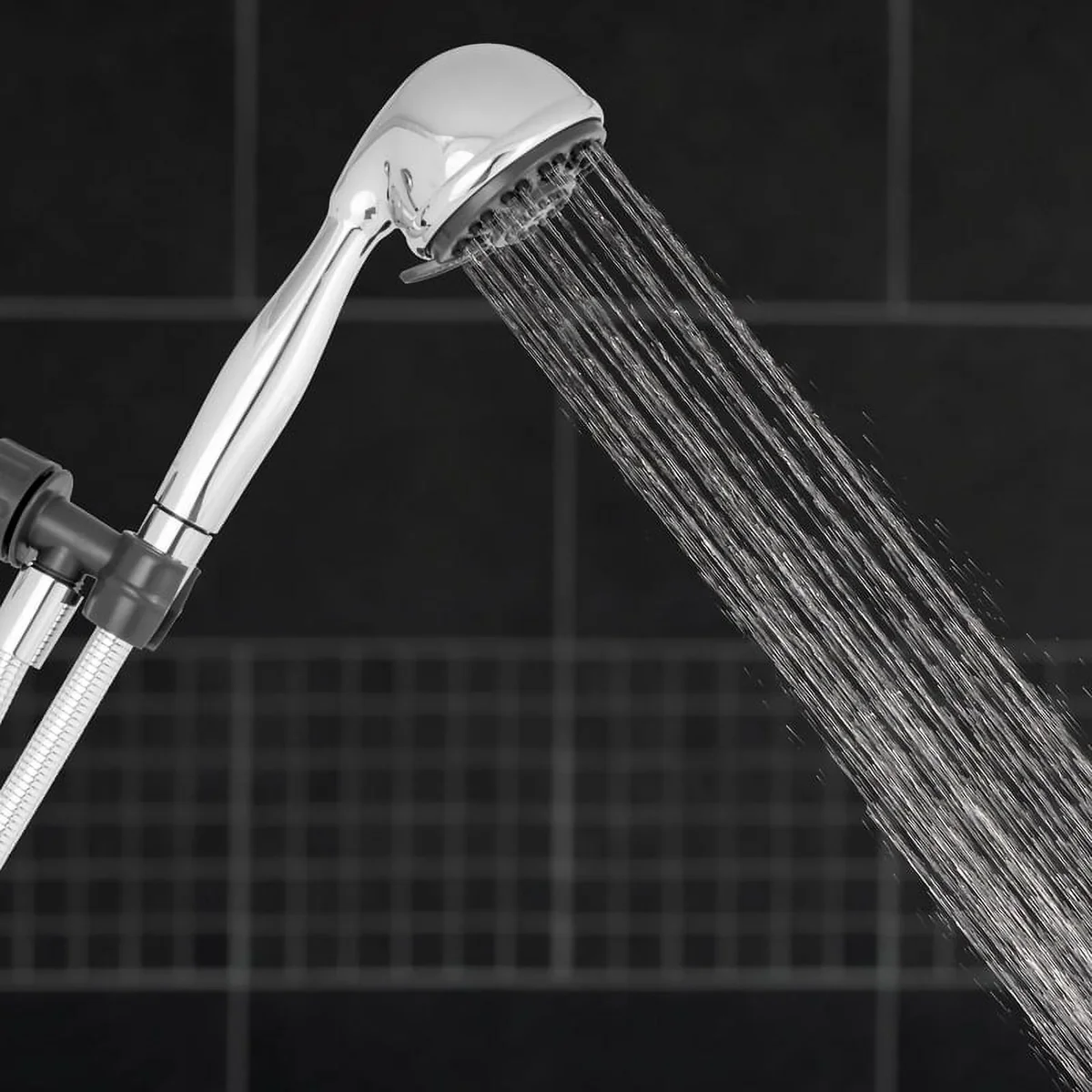 Everdaily Essentials Hand Held Shower Head, 4 Spray Settings, Chrome, ETC-443E Ref. 8322