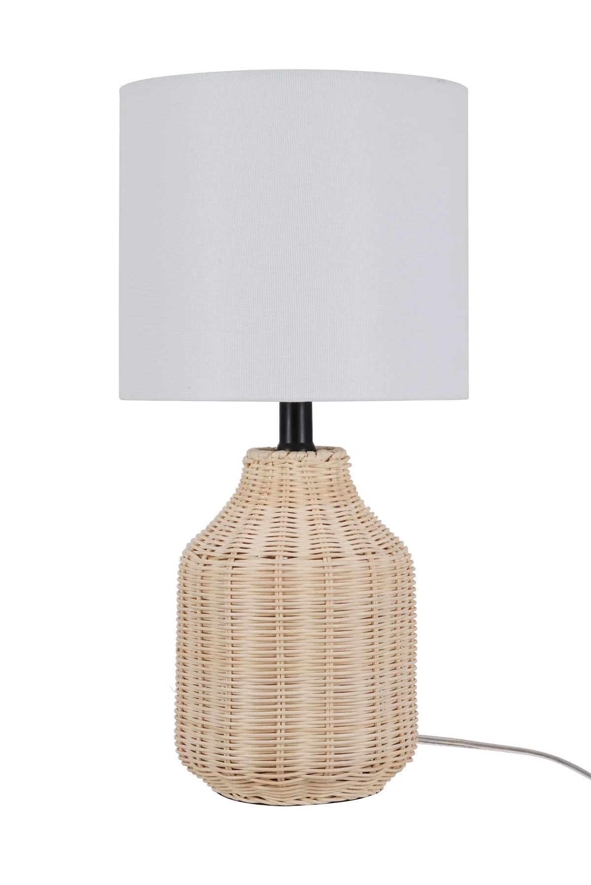 Better Homes & Gardens 18" Woven Rattan Table Lamp, Natural Finish 3812