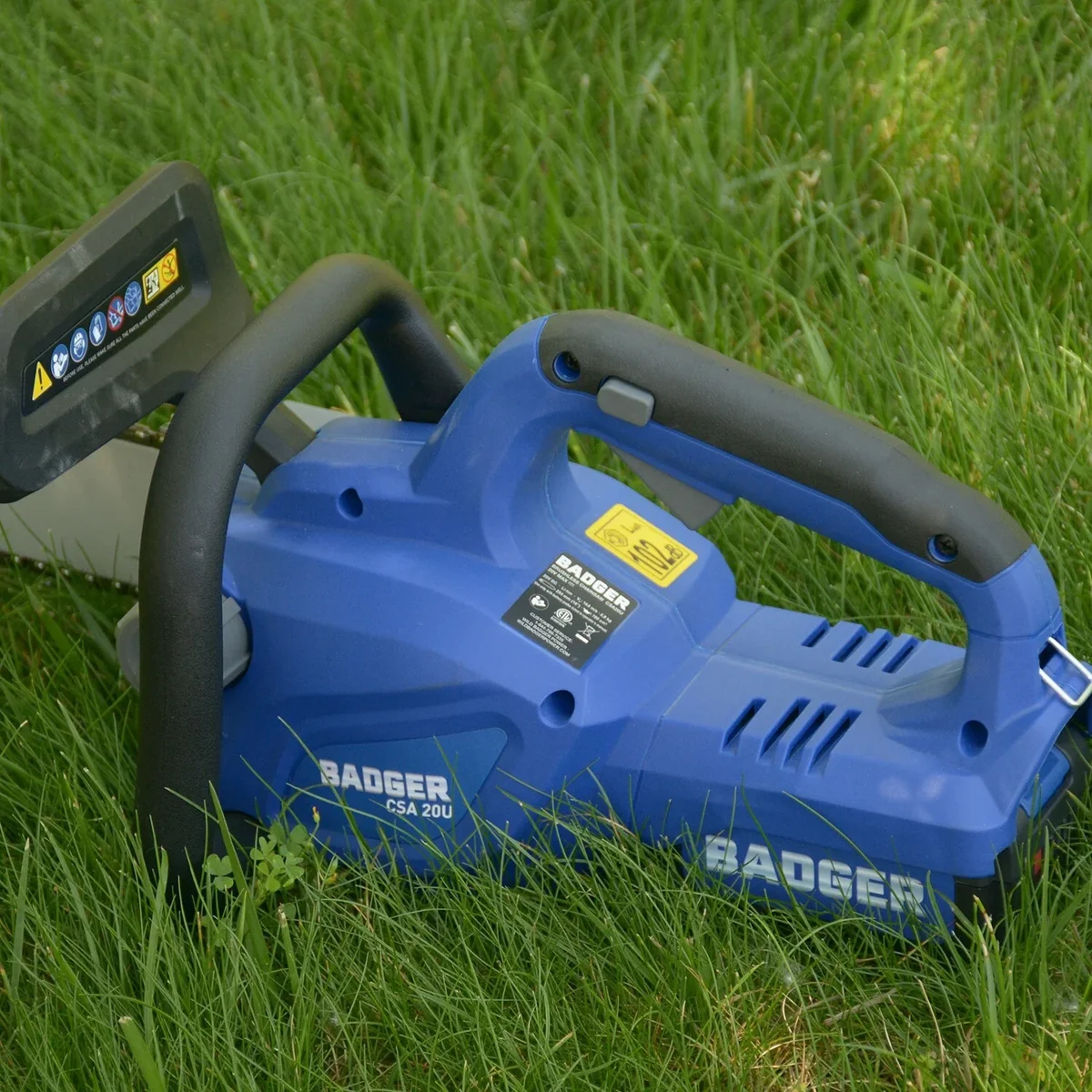 WILD BADGER POWER Electric Cutting Chainsaw Cordless 20V 12" Brushless, 4.0 Ah Battery and Charger 5137