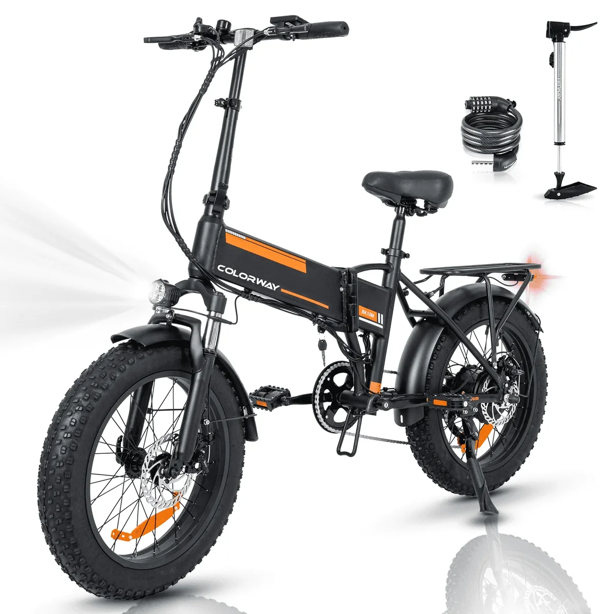 COLORWAY 750W Electric Bike for Adults , 20X4.0" Electric Bicycles with 36V/12AH Removable Battery E Bikes UL2849 7986