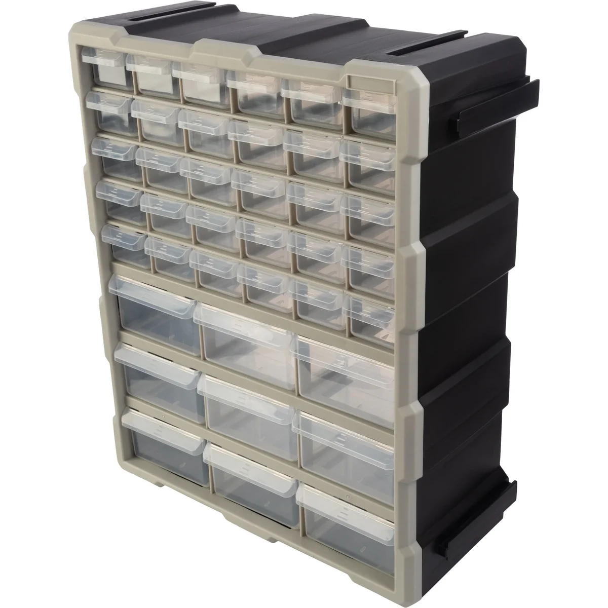 Stalwart 39-Drawer Small Part Organizer - Desktop or Wall-Mountable, Black 0081