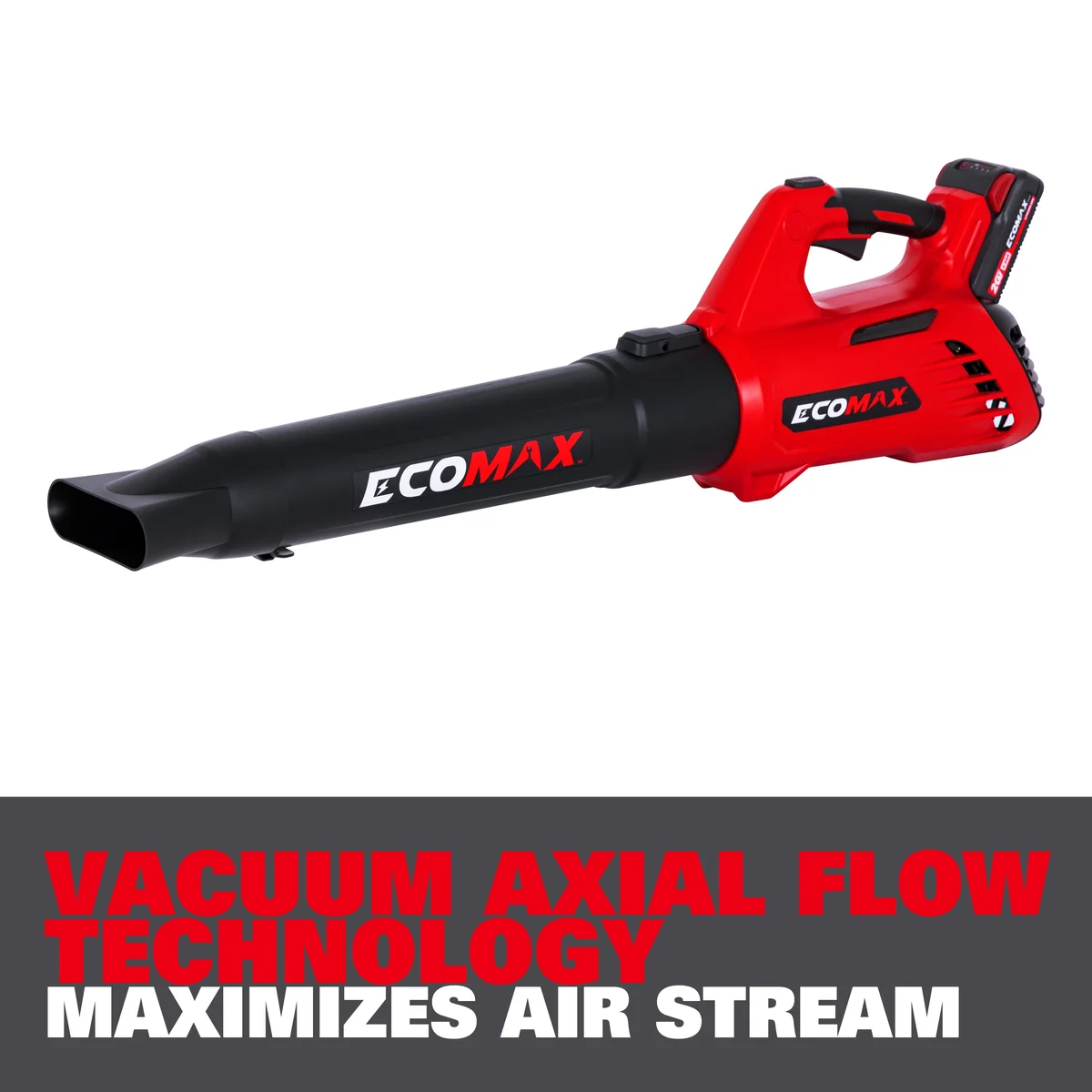 Ecomax EMA2002-002 20V Cordless Blower, String Trimmer & Hedge Trimmer Combo Kit – Includes (2) 2.0Ah Batteries & Charger 7678