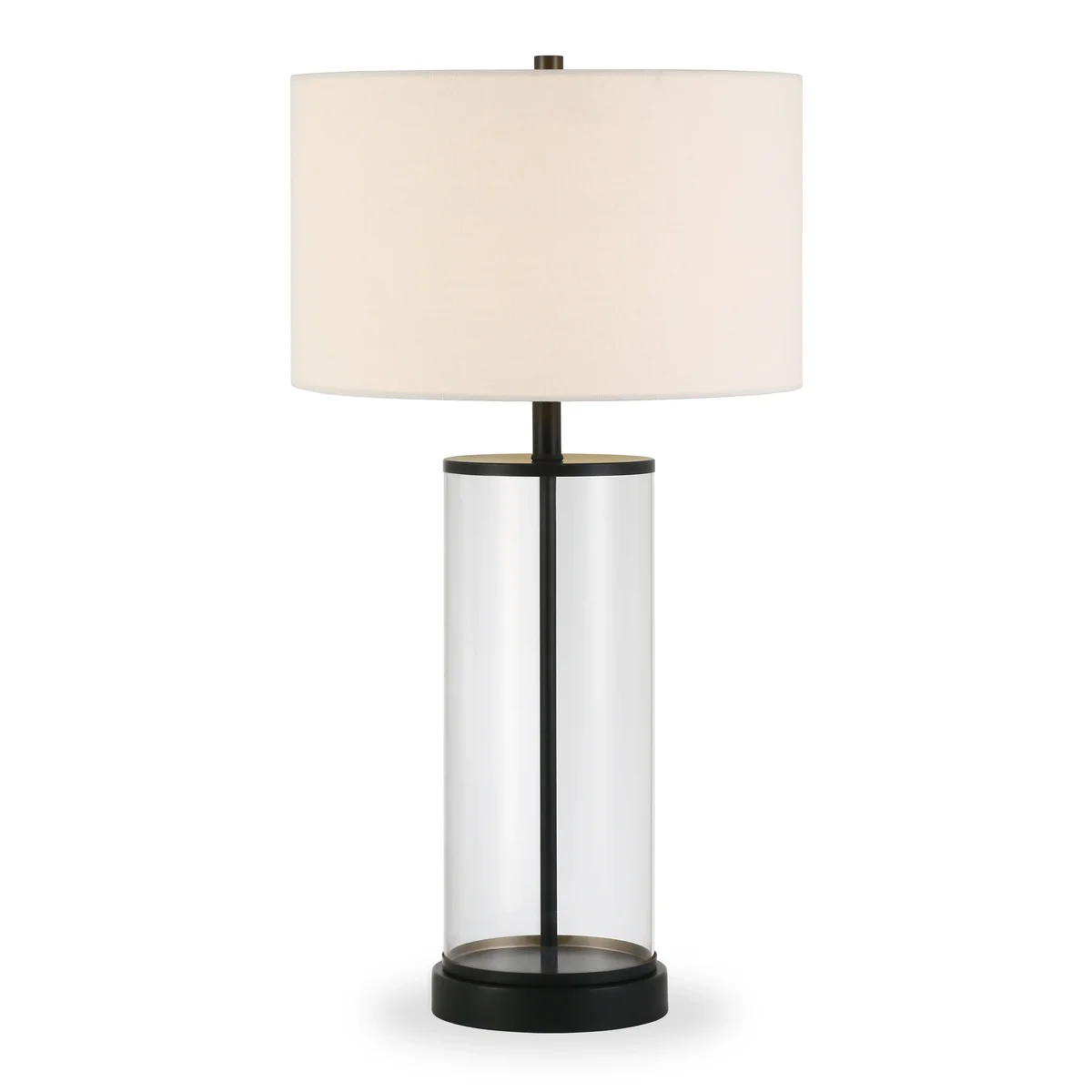Everdaily Essentials 28" Traditional Metal Table Lamp with White Drum Linen Shade Ref. 2746