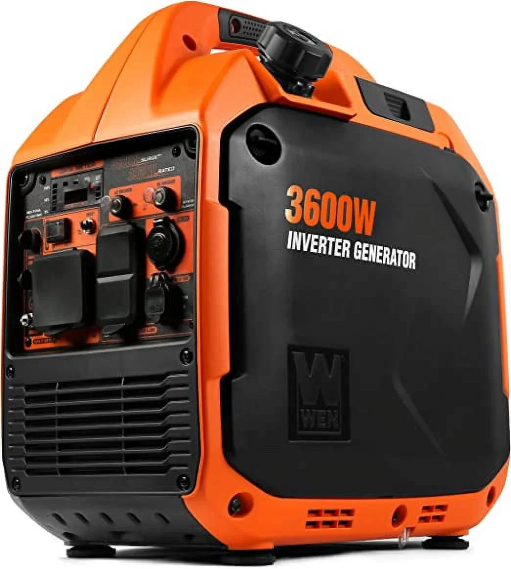 WEN Quiet and Lightweight 3600-Watt RV-Ready Portable Inverter Generator with Fuel Shut Off (56360i) 9274