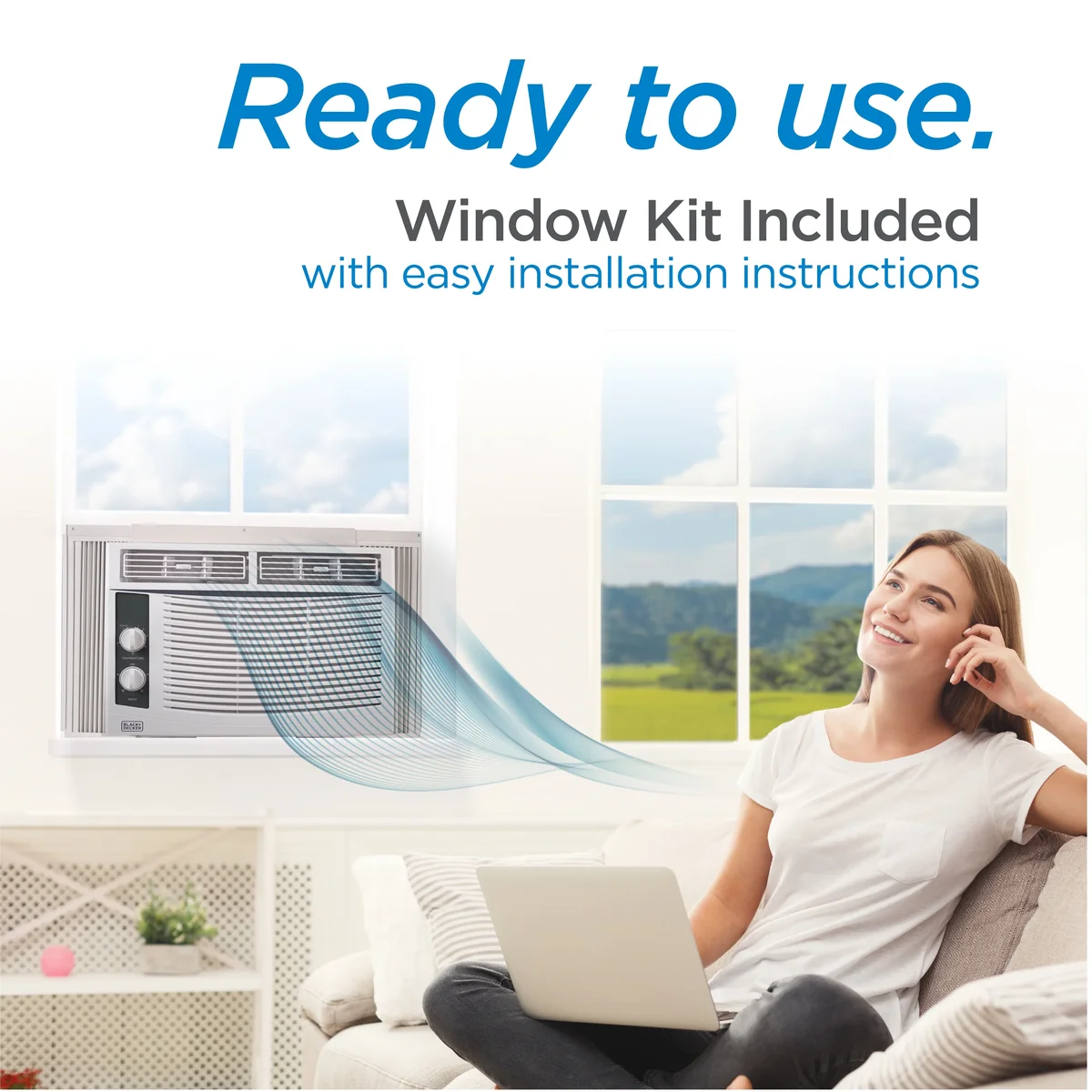 Everdaily Essentials BWAC05MWTB 5,000 BTU Window Air Conditioner Unit, AC Cools Up to 150 Square Feet, Energy Efficient, White Ref. 7941