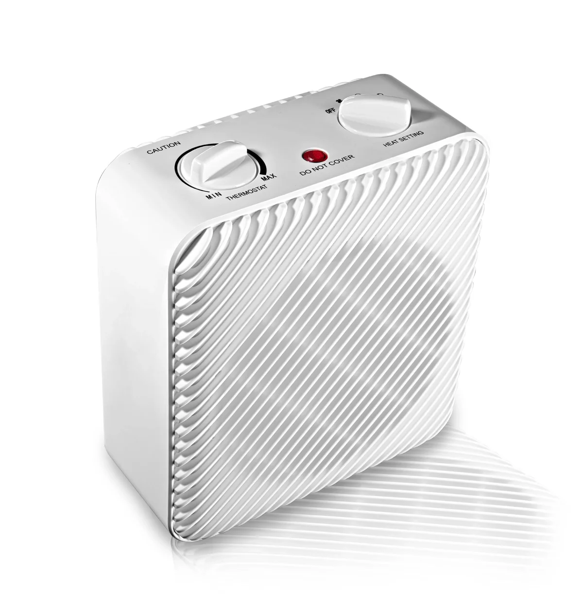 Everdaily Essentials 1500W Electric Fan-Forced 3-Speed Space Heater, White, Indoor Use Ref. 9270