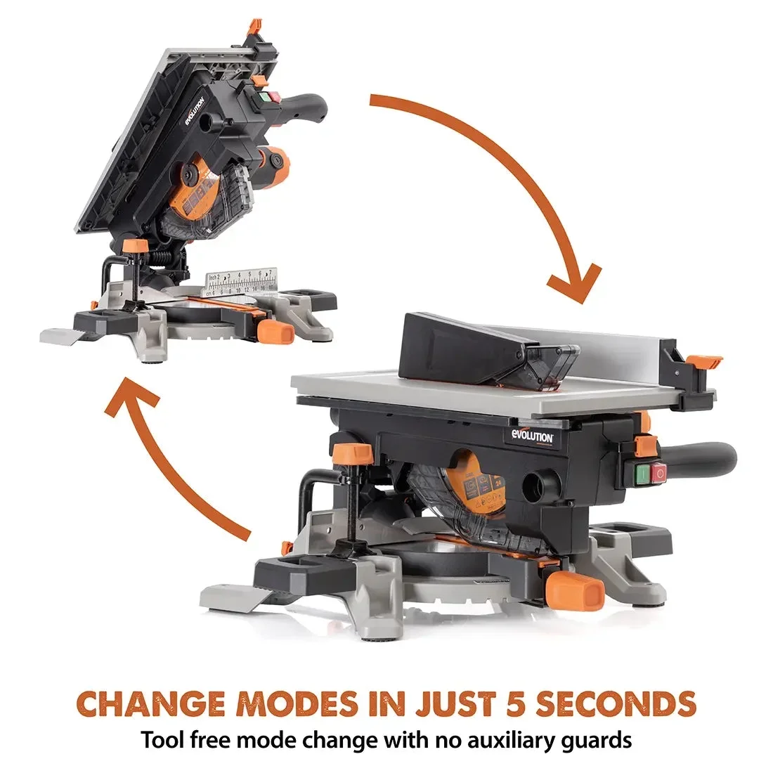 Evolution Power Tools USA Evolution R8MTS 8-1/4&rdquo; Convertible Miter Table Saw 8554