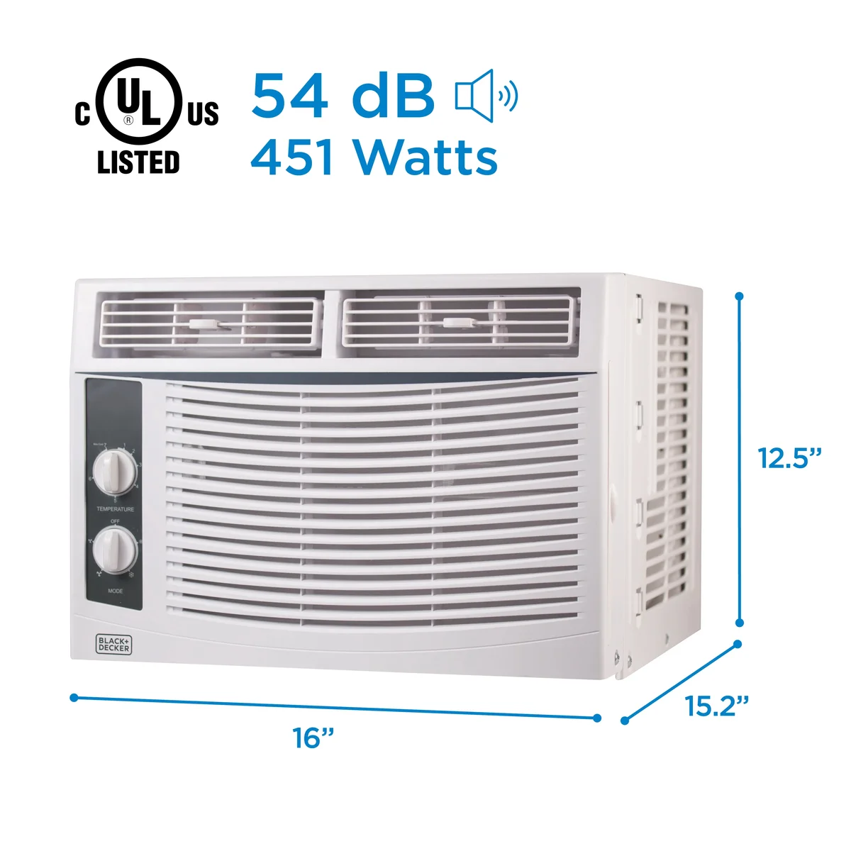 Everdaily Essentials BWAC05MWTB 5,000 BTU Window Air Conditioner Unit, AC Cools Up to 150 Square Feet, Energy Efficient, White Ref. 7941