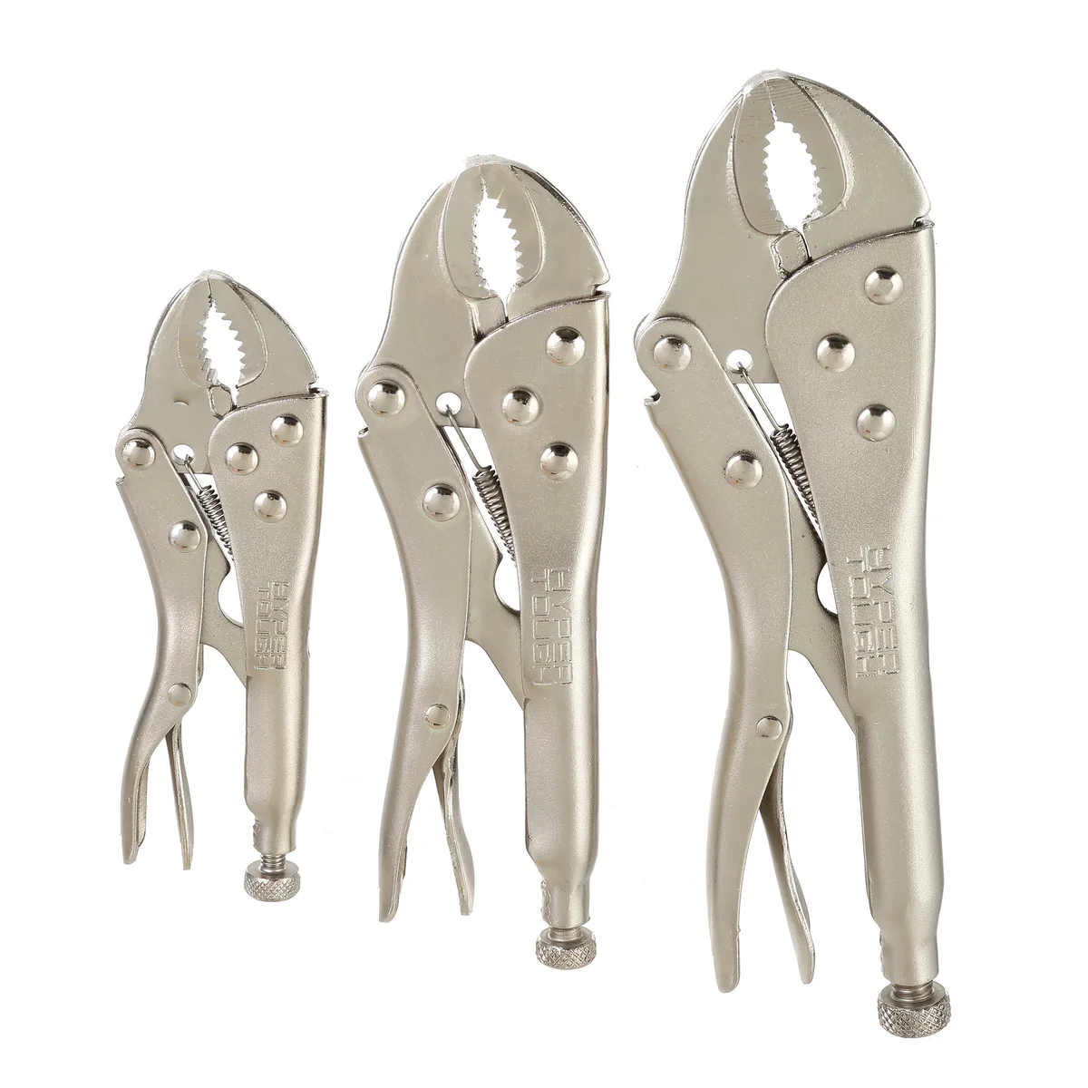 Hyper Tough 3 Piece Locking Plier Set with Quick Release Latch 9218