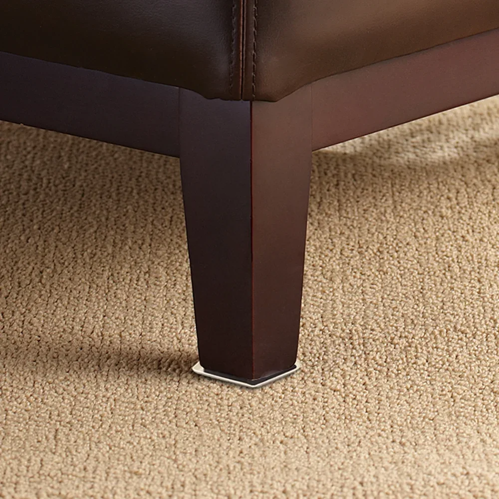Super Sliders 5" Slide & Hide Reusable Furniture Sliders for Carpet - Effortless Moving and Surface Protection, Beige (4 Pack) 0763
