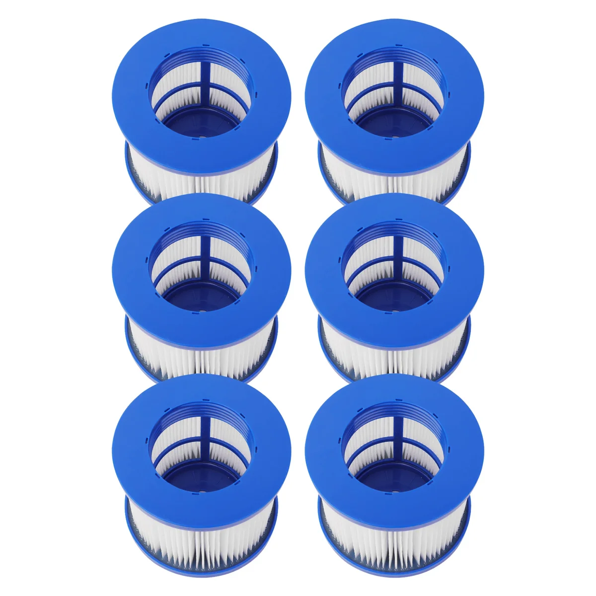 ALEKO Water Filter Cartridge for Inflatable Hot Tub Spa - Blue - Lot of 6 5287