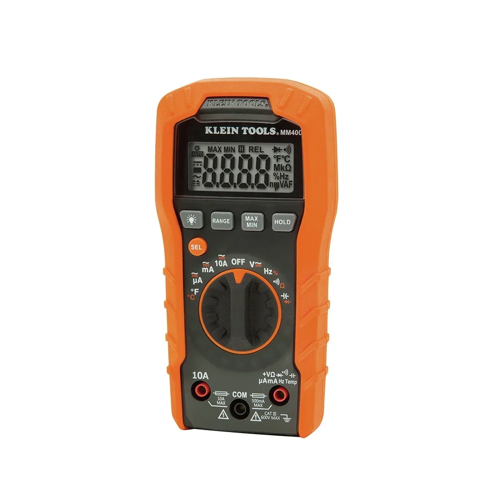Klein Tools MM400 Digital Multimeter, Auto-Ranging, 600V 8398