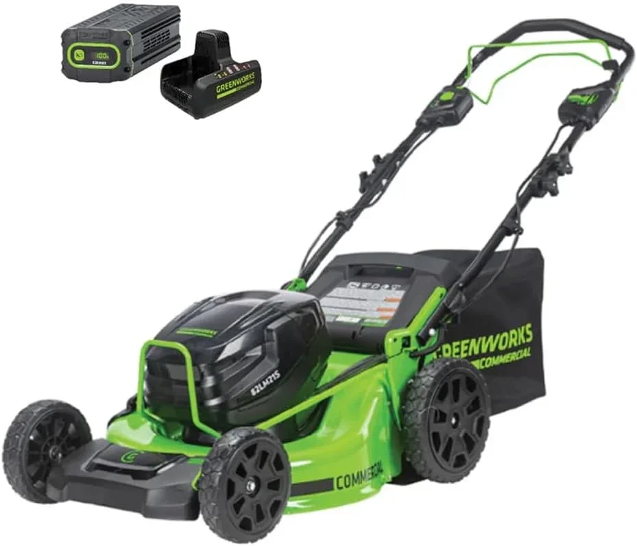 Greenworks 82V 21" Self-Propelled Lawn Mower, 8.0Ah Battery + Dual Port Charger 4226