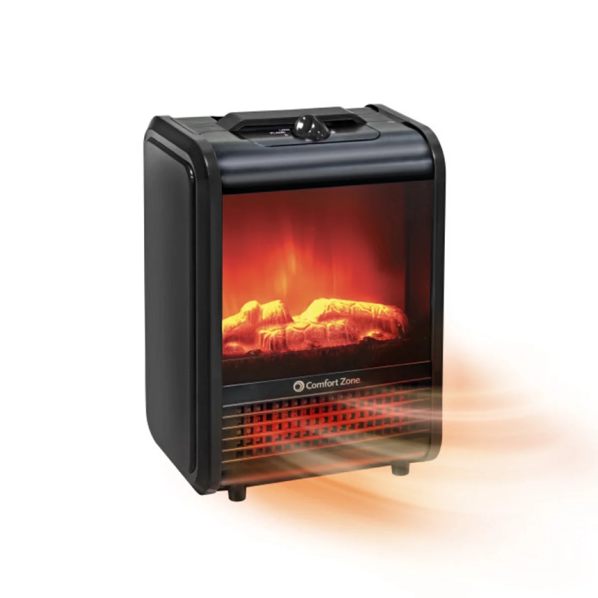 Everdaily Essentials Fireplace Space Heater with Realistic 3D Flame, Black Ref. 3005