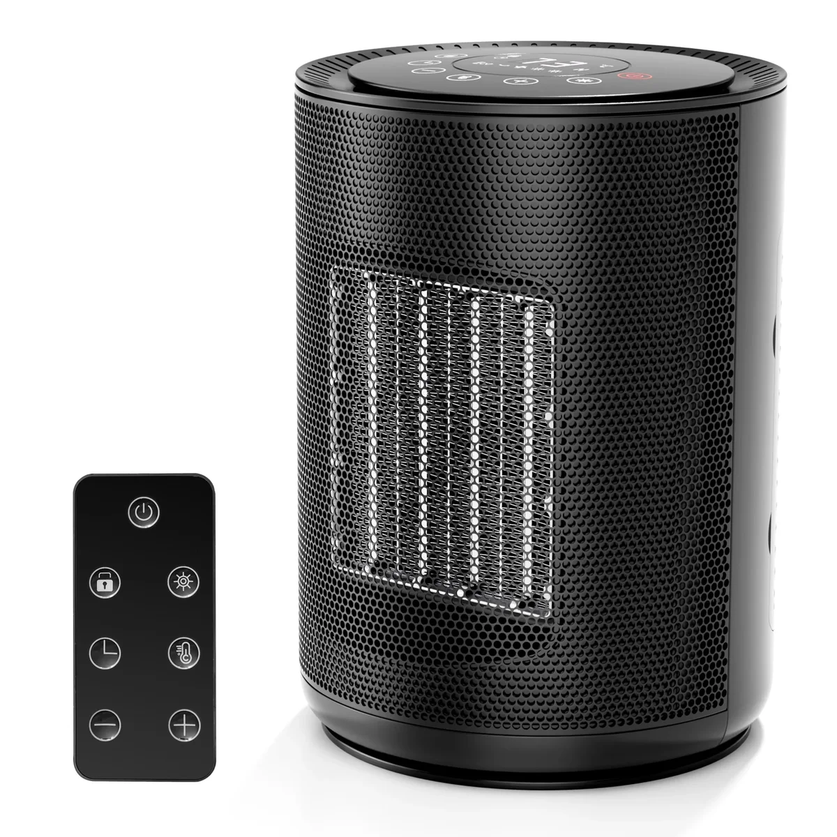 KISSAIR 1500 W Space Heater, PTC Ceramic Heater with Remove Control & LED Screen, 24H Timer, 4 Modes and Tip-Over Protection,heaters for inside B 6093