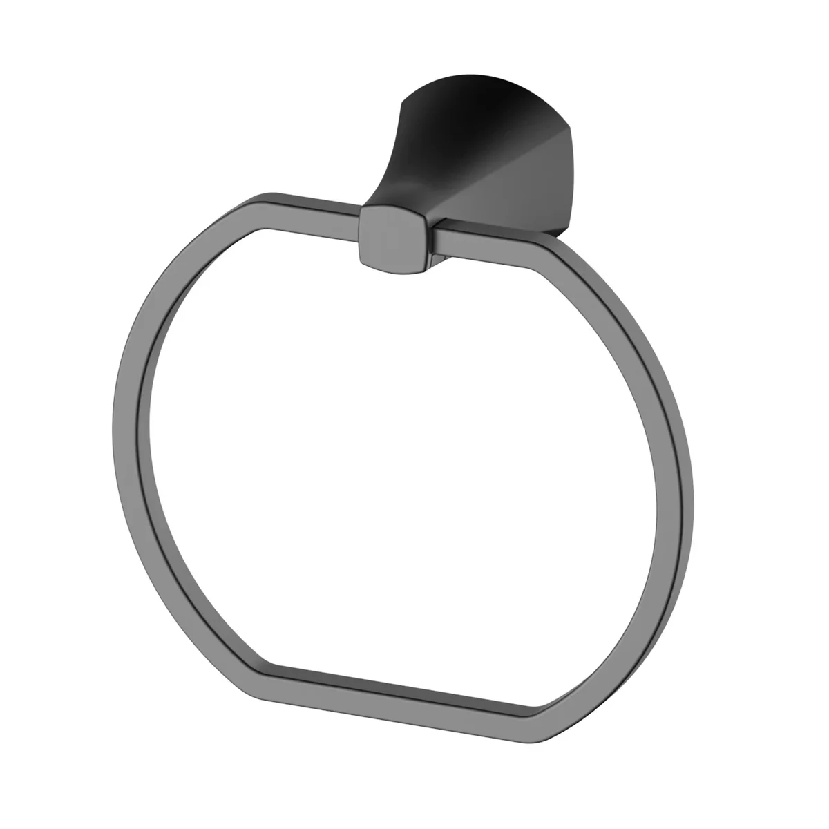 Better Homes & Gardens Simple Flare Style Wall Mount Towel Ring Matte Black 4919