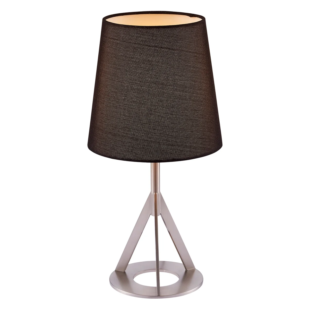 Teamson Home Table Lamp Metal & Round Shade Modern Lighting Black Aria VN-L00066B 5990