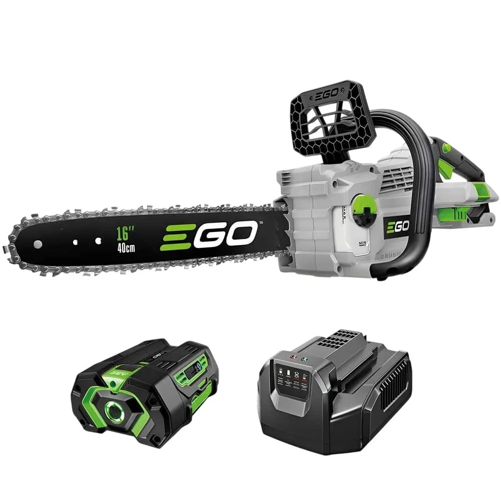 EGO POWER+ 16” 40cc Battery Powered Chainsaw 220 Cuts 4x4, 56V 4 Ah Battery 9216
