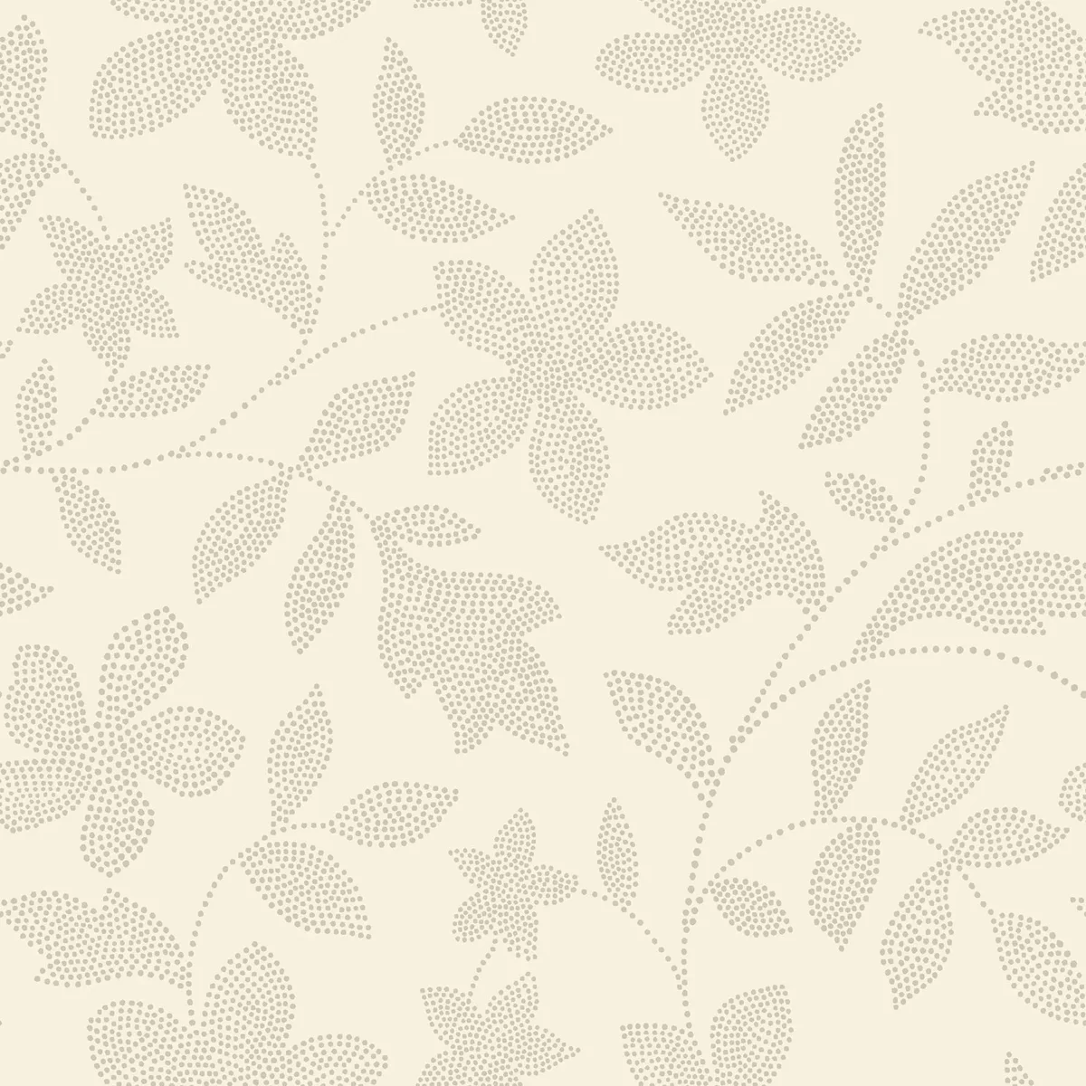 Mainstays Beige Dot Botanical Peel and Stick Wallpaper 30.75 Sq. ft, 1 Count 0968