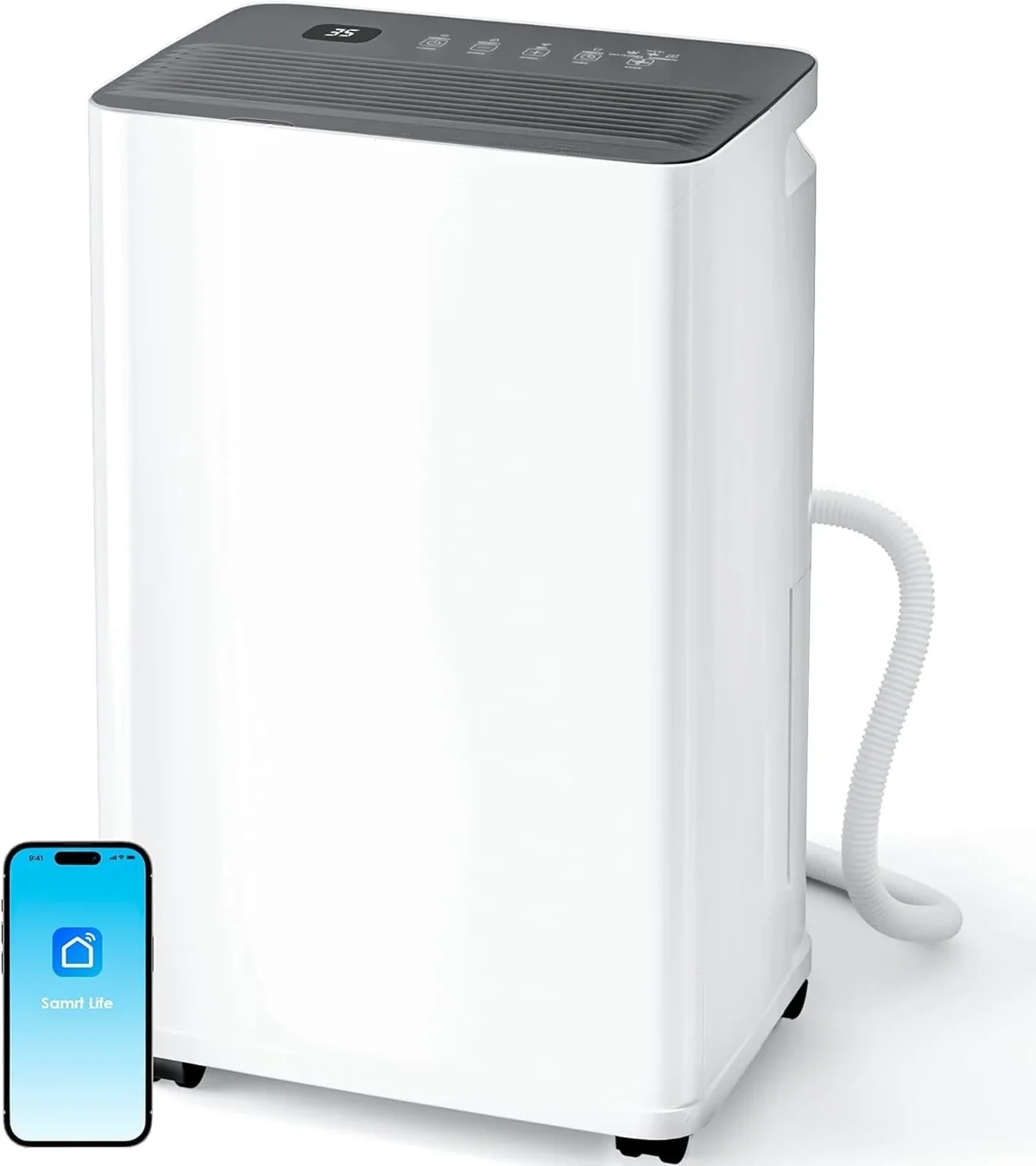 UrbanSync 10-Pint (DOE), Max 35 Pint Smart App WiFi Control, 24H Timer, Child Lock, Quiet Energy Efficiency, with Drain Hose, Ideal for Living Ro 2662