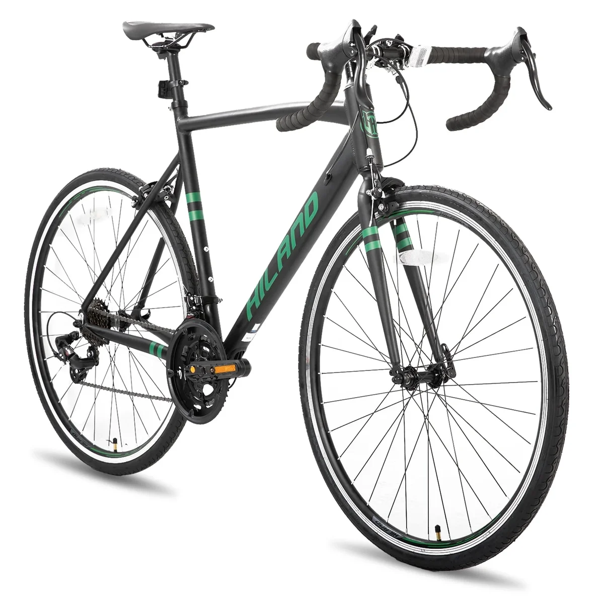 Hiland Aluminum Road Bike,Shimano 14 Speeds, 53/57cm Frame, Racing Bike for Men Mens Racing Bike 8247