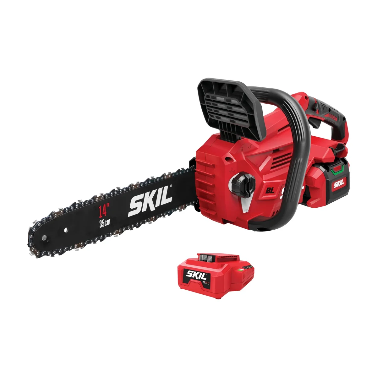 SKIL PWR CORE 40V Brushless 14-Inch Chainsaw Kit with 4.0Ah Battery and 60W Charger, CS4555-13 8530