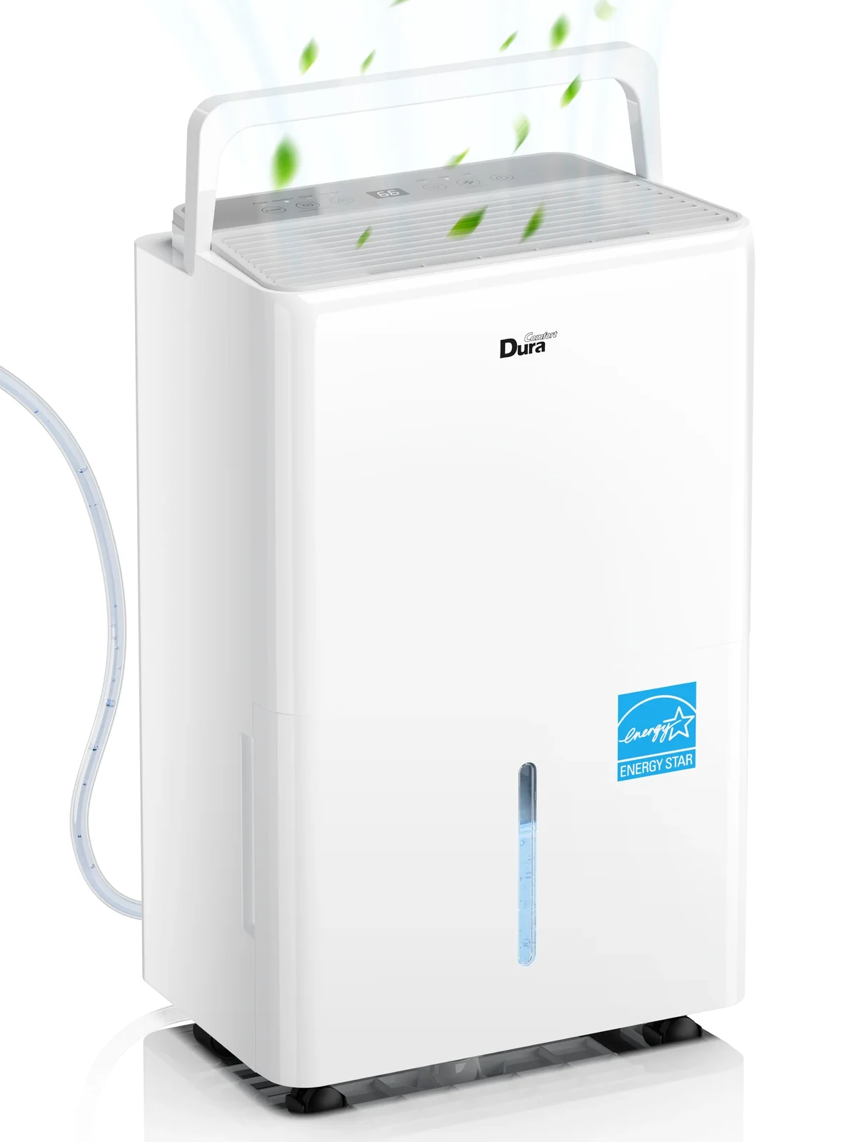 DuraComfort 50 Pint Dehumidifier with Pump for Basement, 4500 Sq Ft Coverage, Energy Star, Auto Drain, High Efficiency Humidity Control 7806