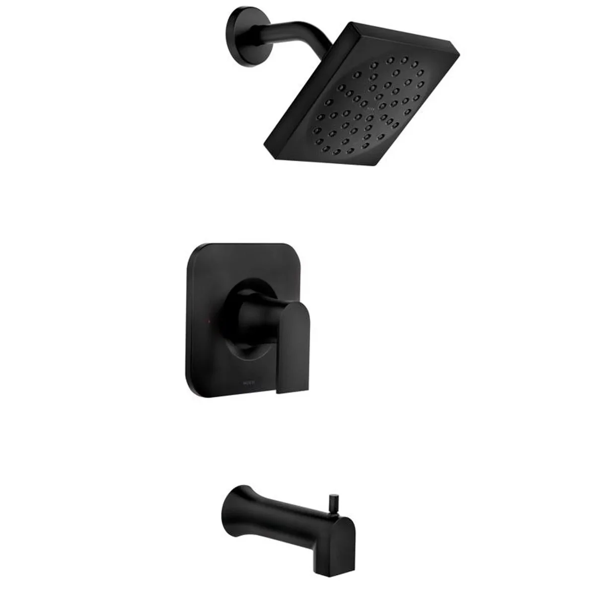 Moen Genta 1-Handle Matte Black Tub and Shower Faucet 2684