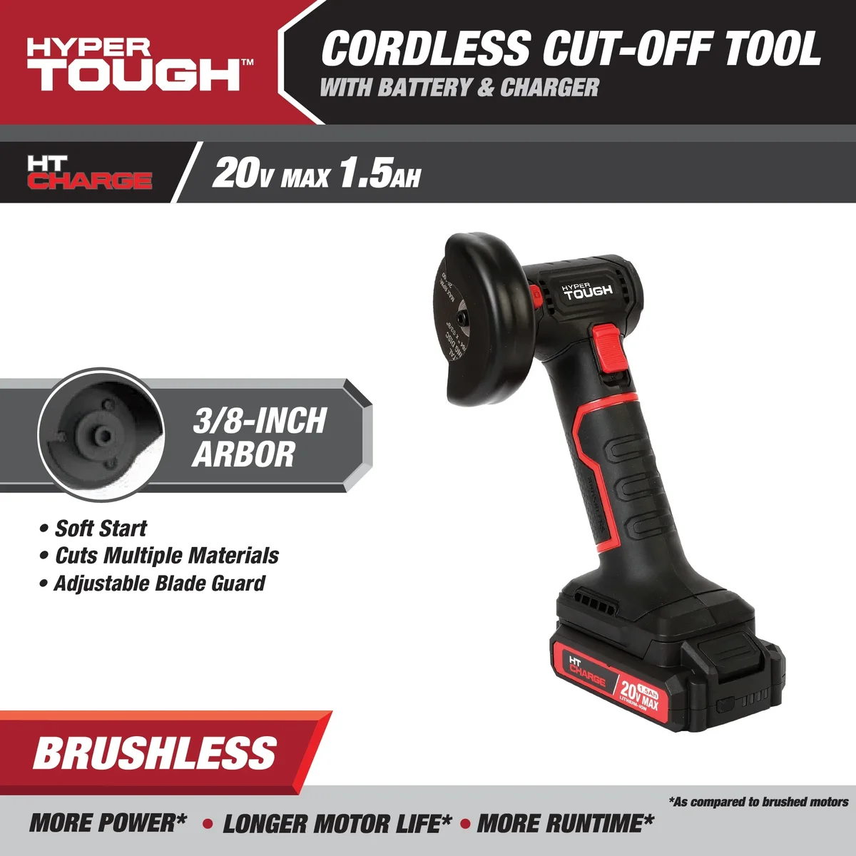 Everdaily Essentials Max Brushless Cordless Cut-Off Tool with 1.5Ah Lithium-Ion Battery and Charger Ref. 3813