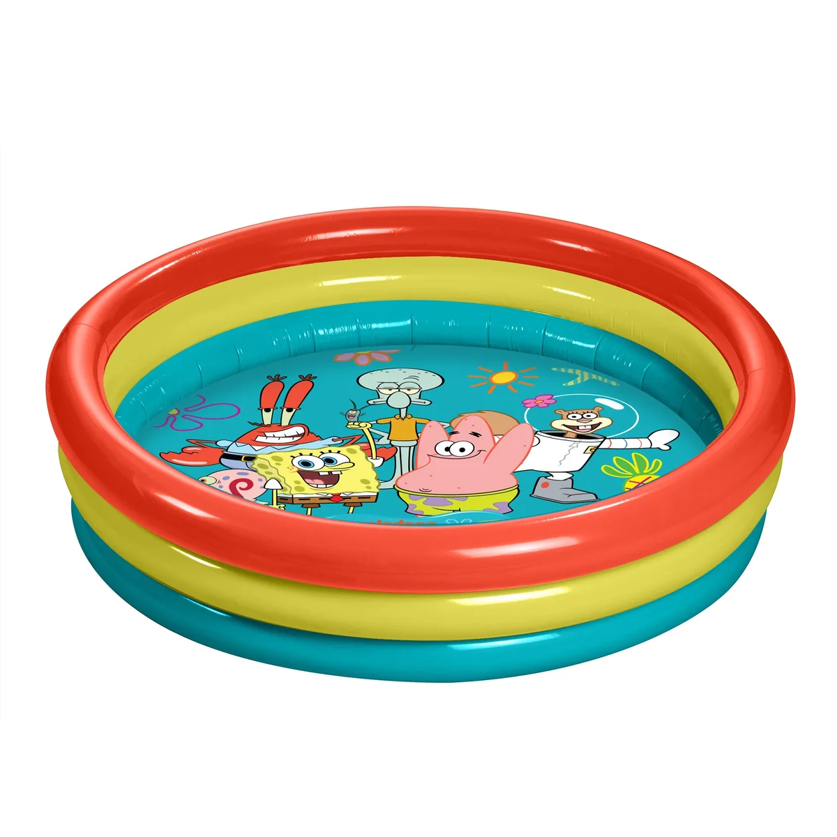 SpongeBob SquarePants 3-Ring Inflatable Swimming Pool, Portable Pool for Outdoor/Indoor Play, for Kids Ages 3+ 4600