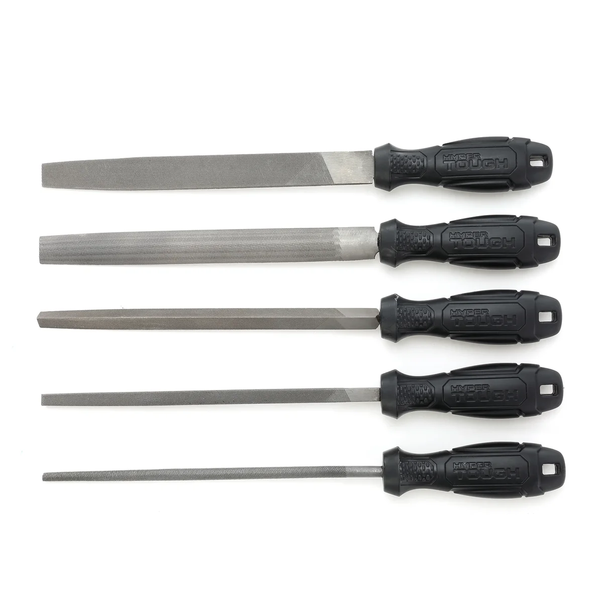 Hyper Tough 5-Piece 8-inch Hand File Set 8TR0028G, New Condition 0664