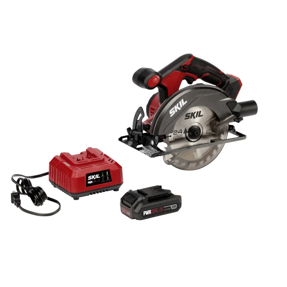 SKIL CR540602 20V 6-1/2'' Cordless Circular Saw Kit with 2.0Ah Lithium Battery & Charger 5963