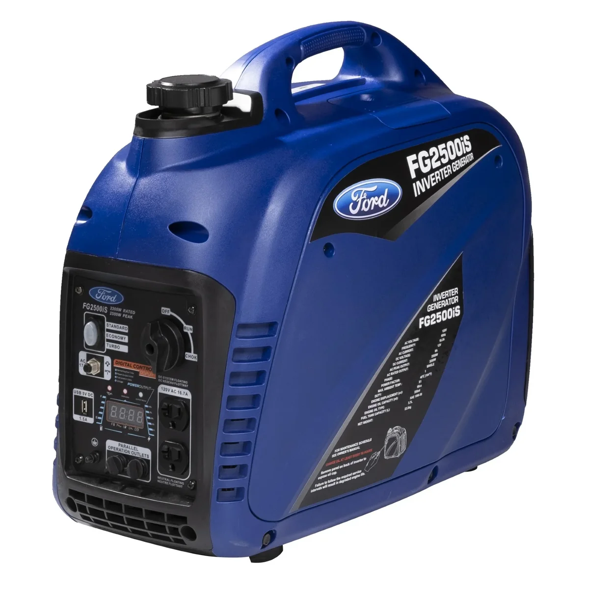 Ford 2,500-Watt Super Quiet Gasoline Powered Inverter Generator – CARB Compliant 1392
