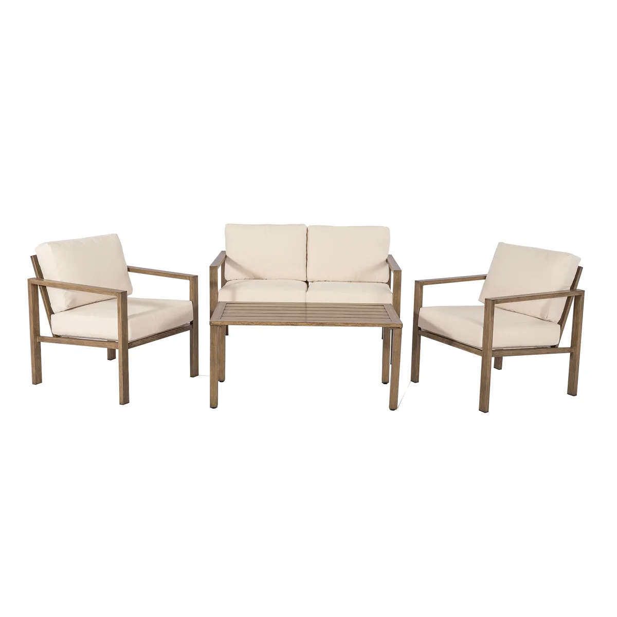 Mainstays Dashwood 4pc Conversation Set, Creme 6192