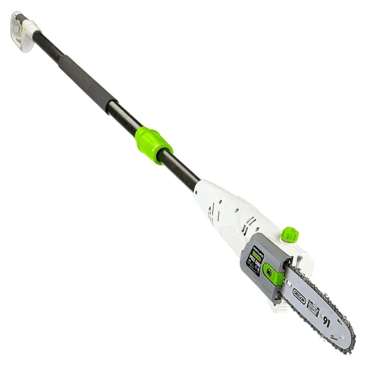 Portland Pilots Electric Pole Saw - 6.5 Amp 9.5 Inches bar with 3/8 in. pitch Oregon 8 feet Max Reach easy adjustment chain 1283
