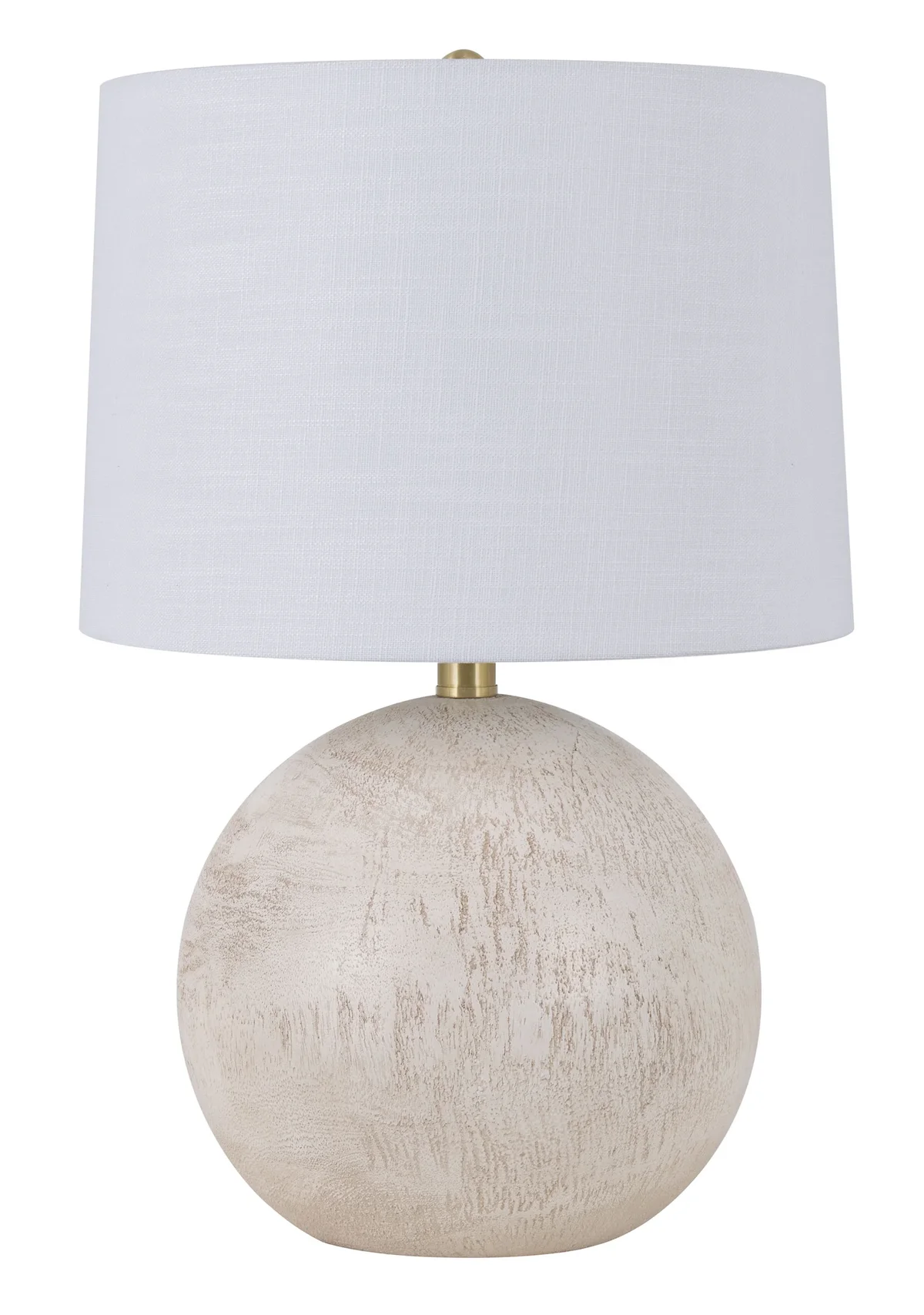 Mainstays 20” inch White Ball Table Lamp with White Shade 3233