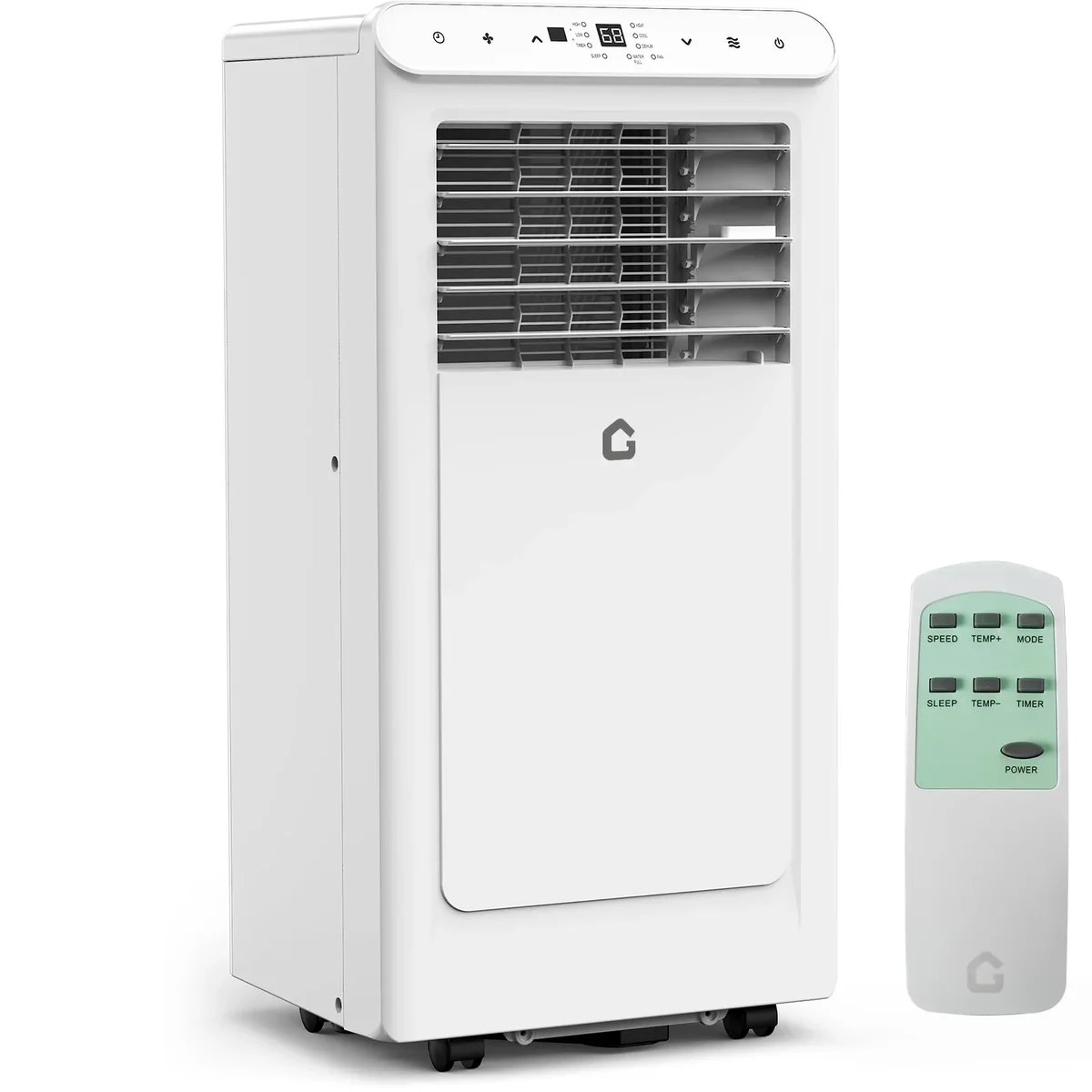 Tropow Portable Air Conditioner, 8000 BTU for Rooms Up to 350 Sq. Ft. 4 Modes with Remote Control Quiet AC, Dehumidifier, Fan Includes Window Installati 7646