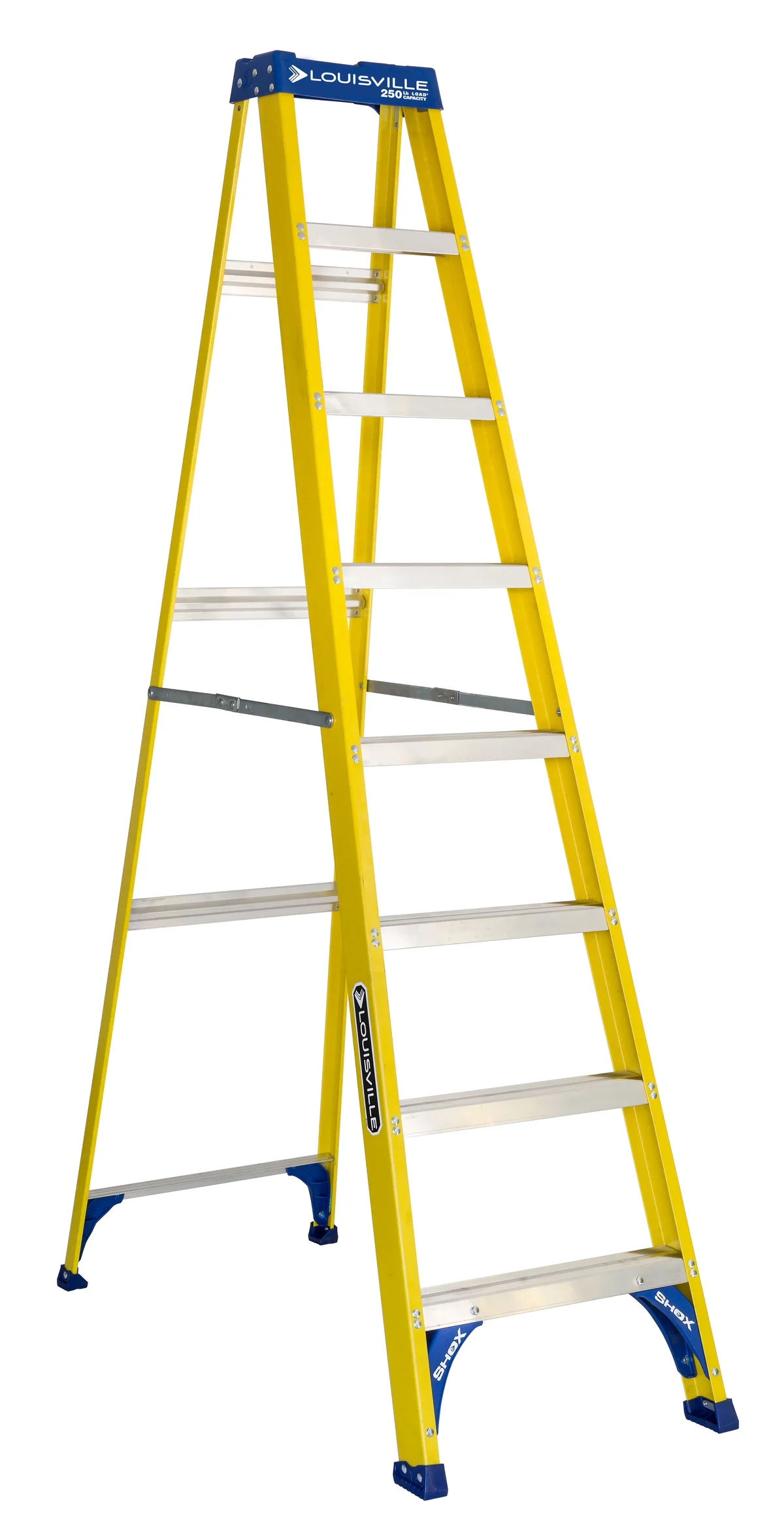 Everdaily Essentials 8-Foot Fiberglass Step Ladder, 250-Pound Load Capacity, Type I, FS2008 8951