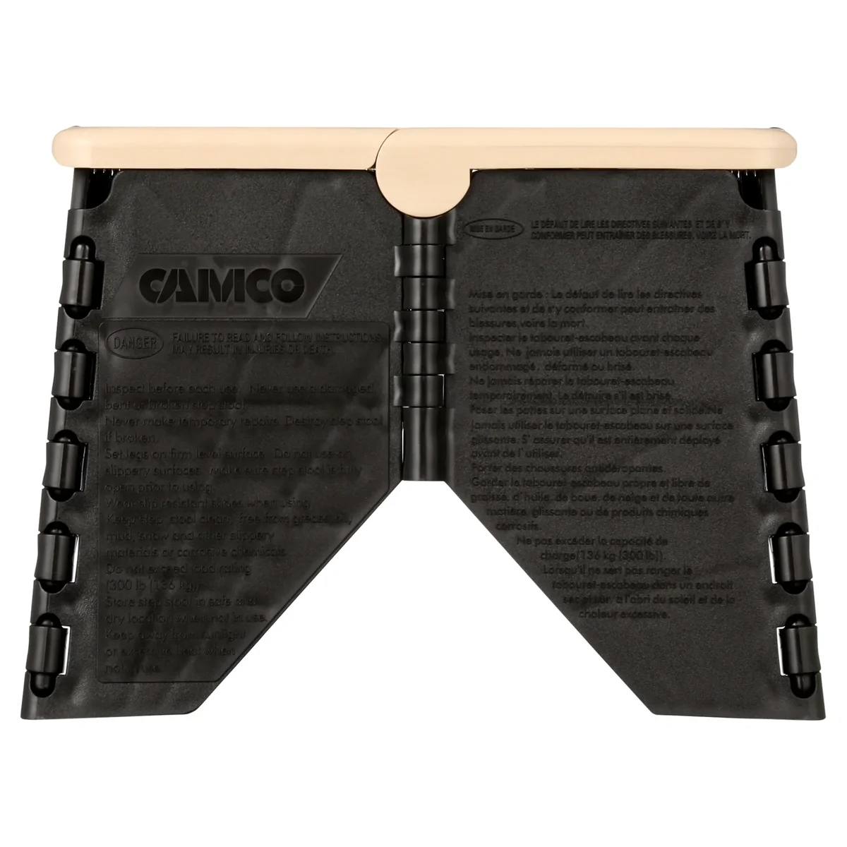 Camco Step Stool - 300 Pound Weight Capacity - Multicolor, Plastic (43638) 4761