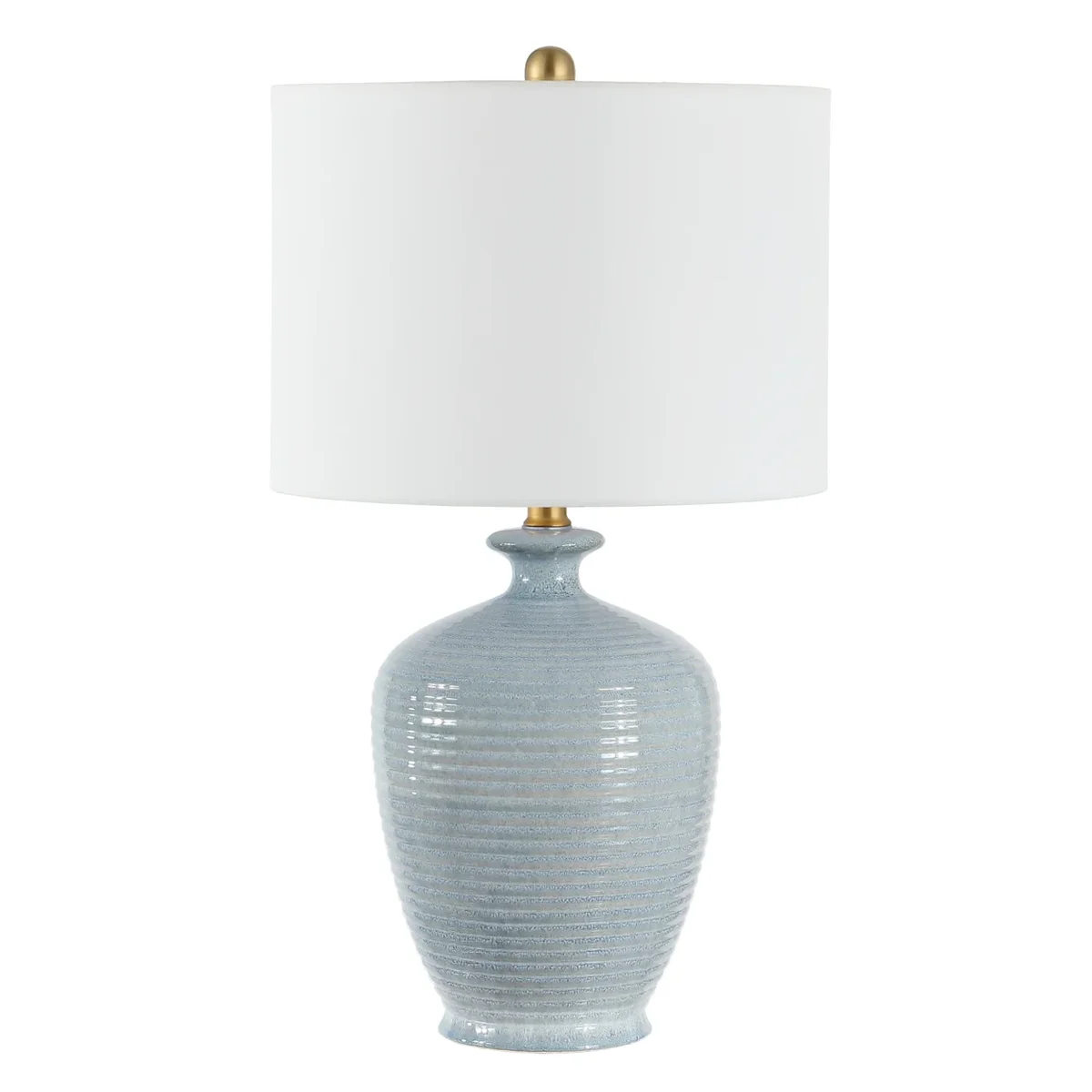 Everdaily Essentials Hanron 26 in. Coastal Table Lamp, Blue 0241