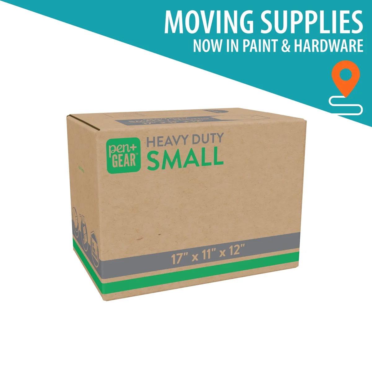 Pen+Gear (10 pack) Pen+Gear Small Heavy Duty Kraft Moving Boxes, 17L x 11W x 12H 0069