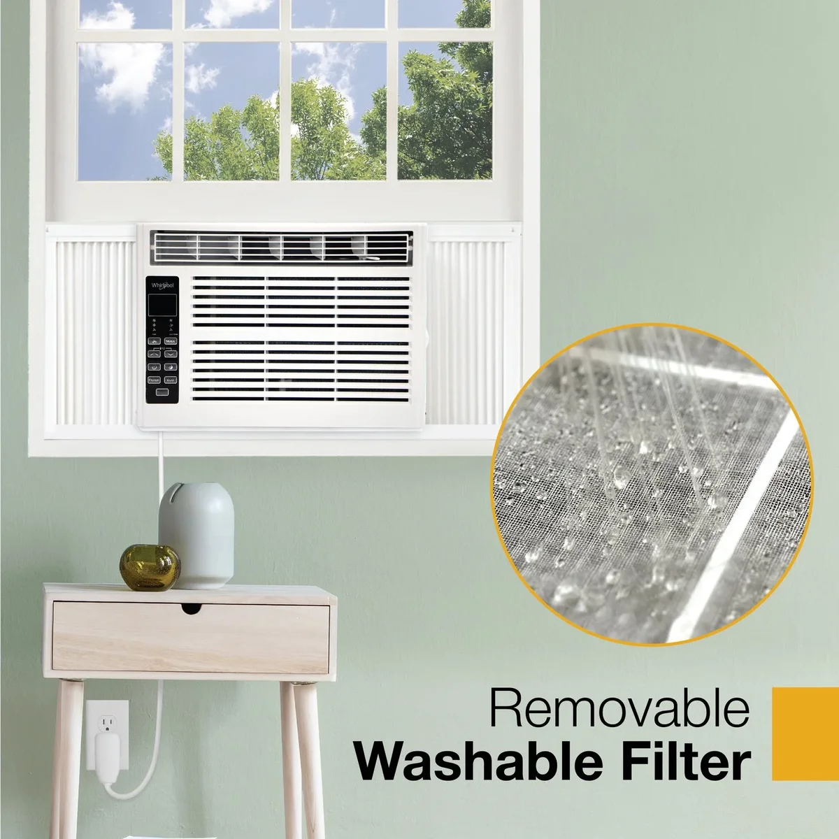 Everdaily Essentials New 8,000 BTU 350 Sq Ft Window Air Conditioner, White Ref. 6527