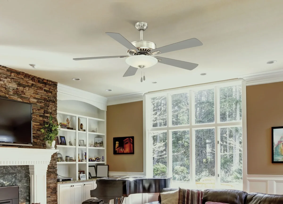 Everdaily Essentials 52" Minka Aire Contractor Oil-Rubbed Bronze LED Pull-Chain Ceiling Fan Ref. 3691