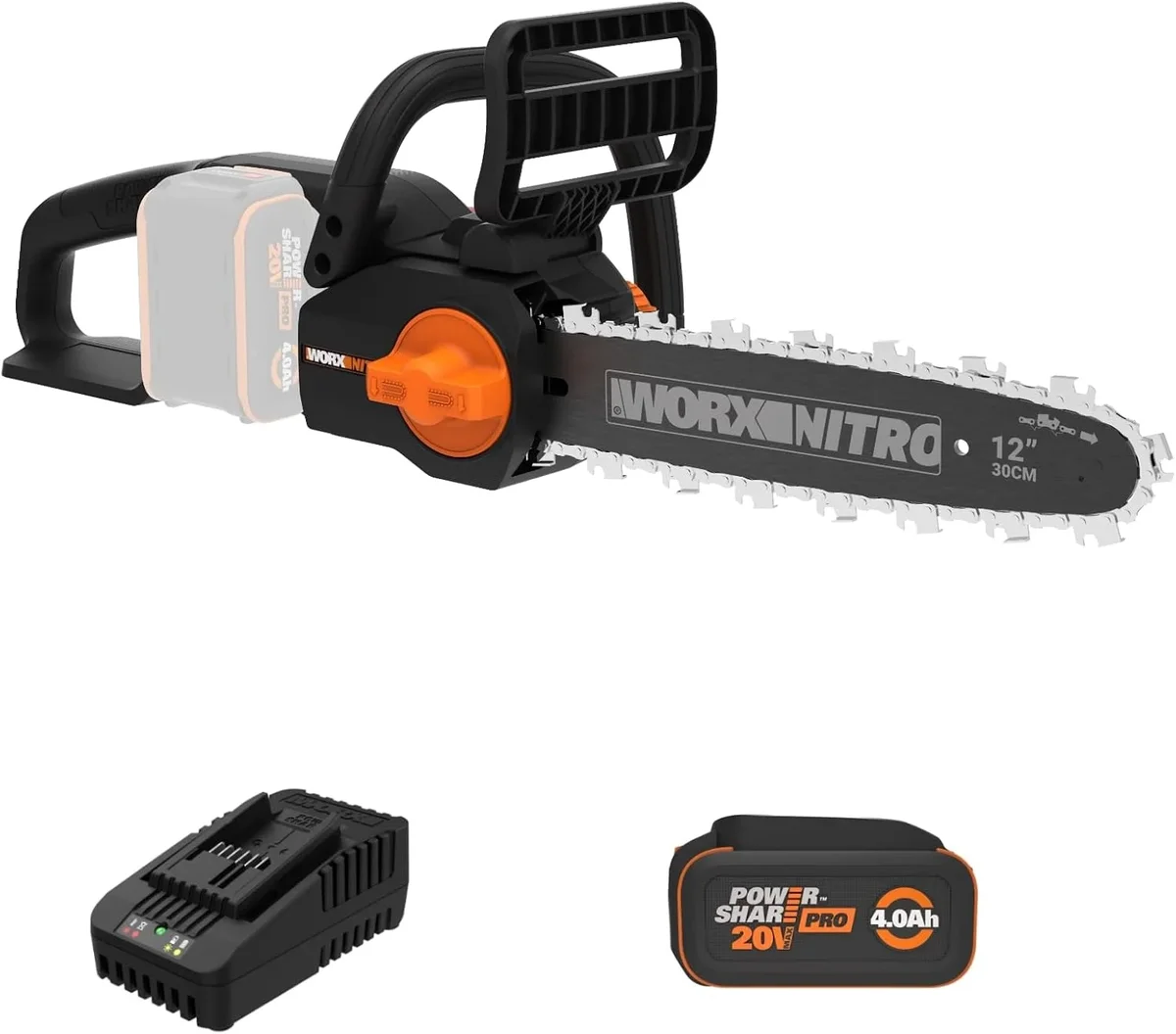 Worx Nitro WG350 20V Brushless 12" Cordless Chainsaw 5299